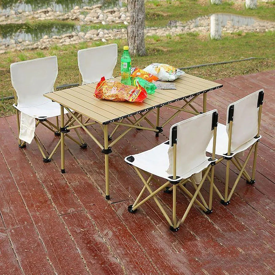Kamping set sto + 4 stolice