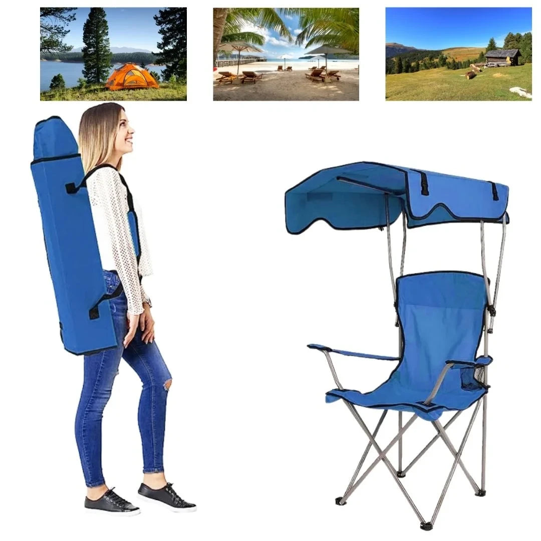 Sklopiva stolica sa suncobranom