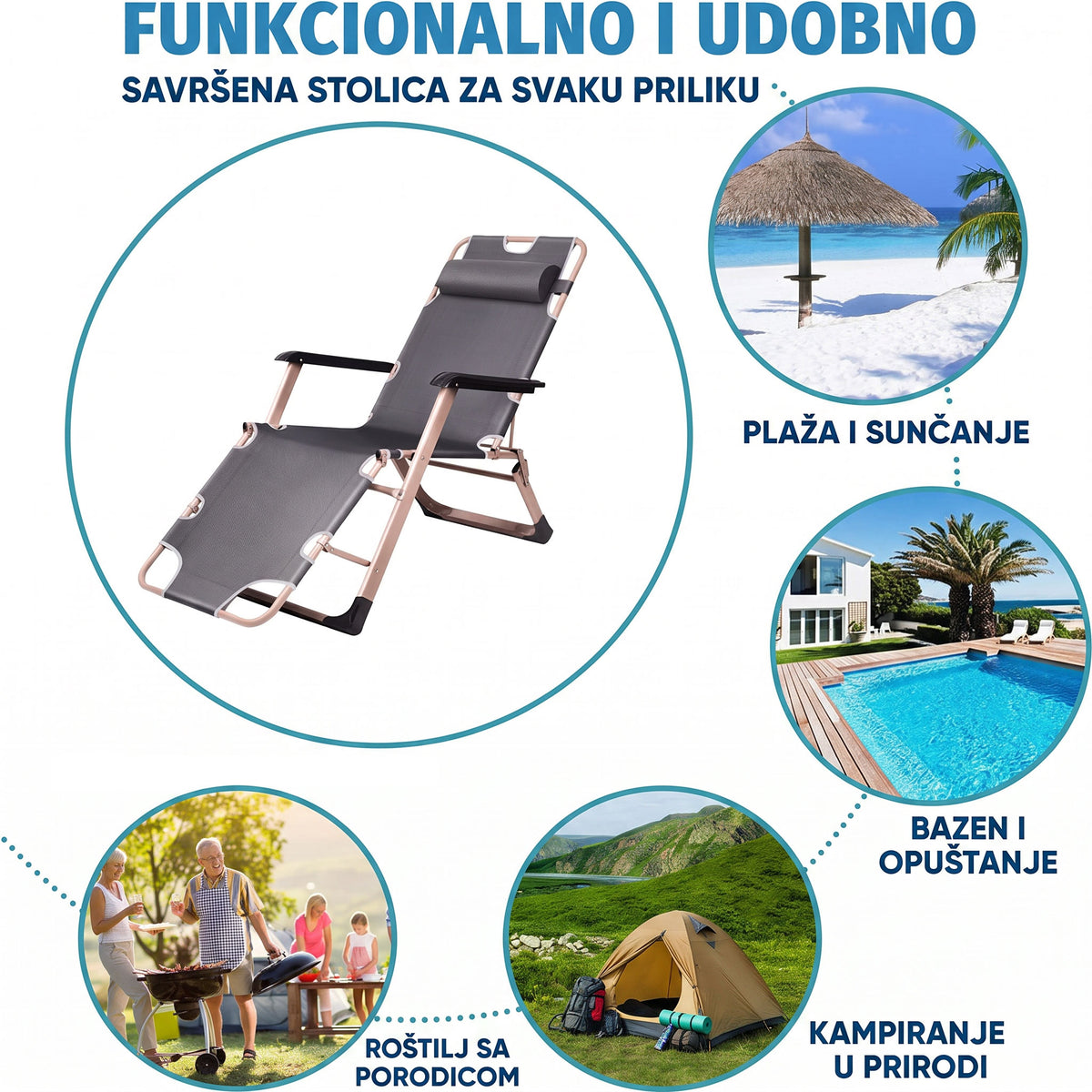 Sklopiva ležaljka RelaxPro