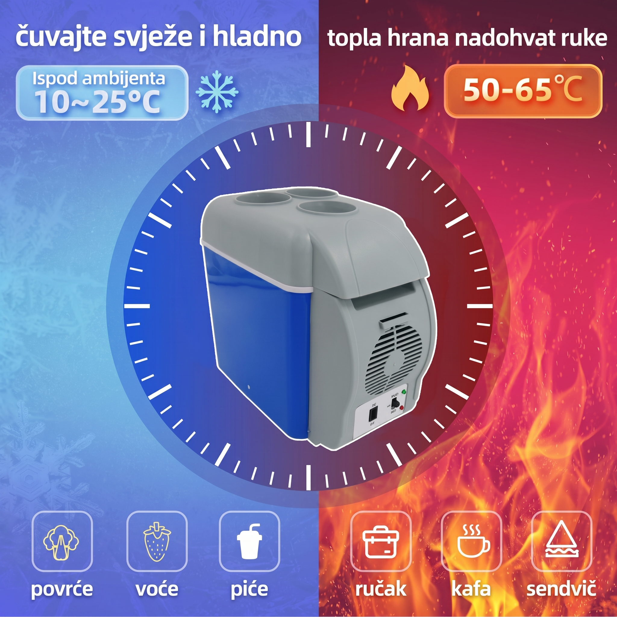Frižider za auto 12V 7.5L