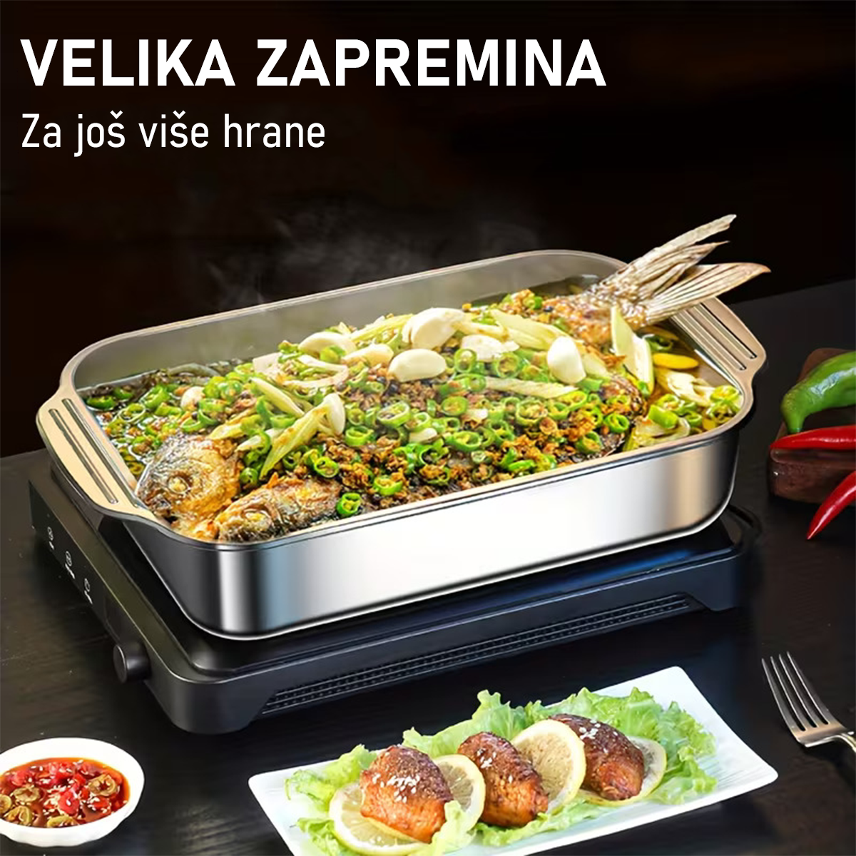 Set INOX posuda za hranu sa poklopcem