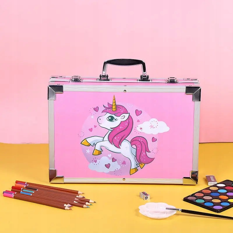 Komplet za slikanje za djecu – 145 dijelova + aluminijski kofer