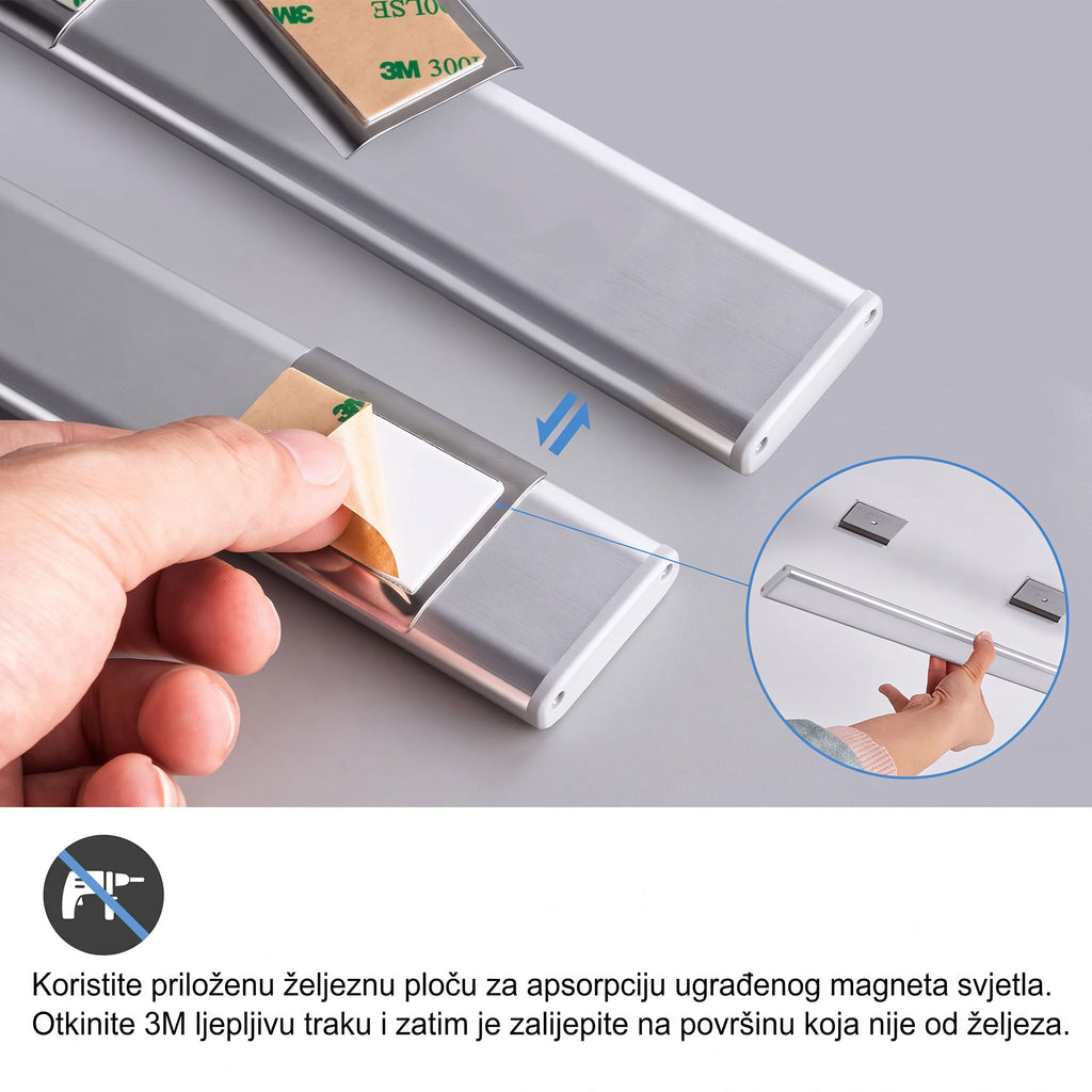 LED punjiva ultra slim magnetna lampa 1+1 GRATIS