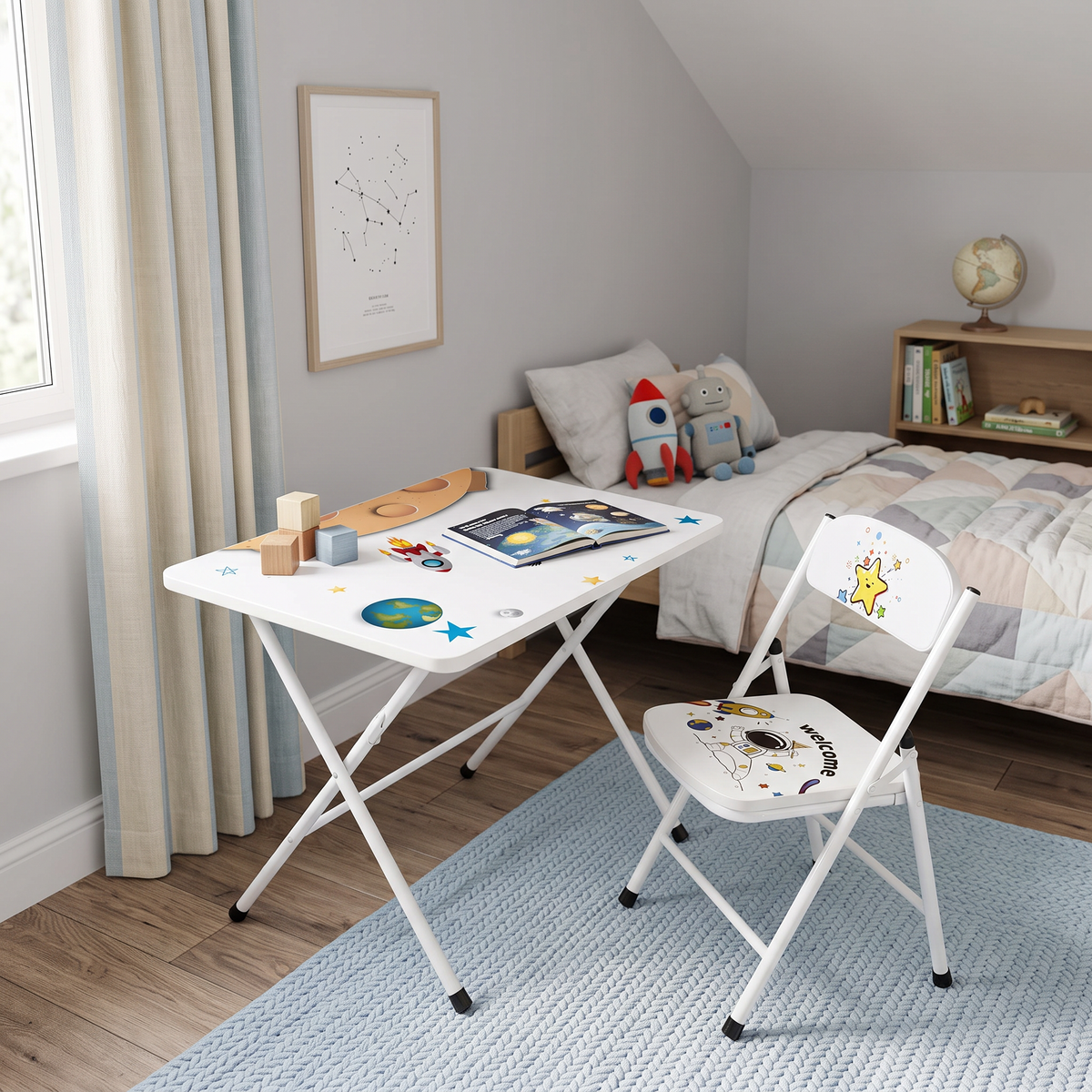 KidsFlex dječiji stol i stolica + GRATIS set 150 dijelova