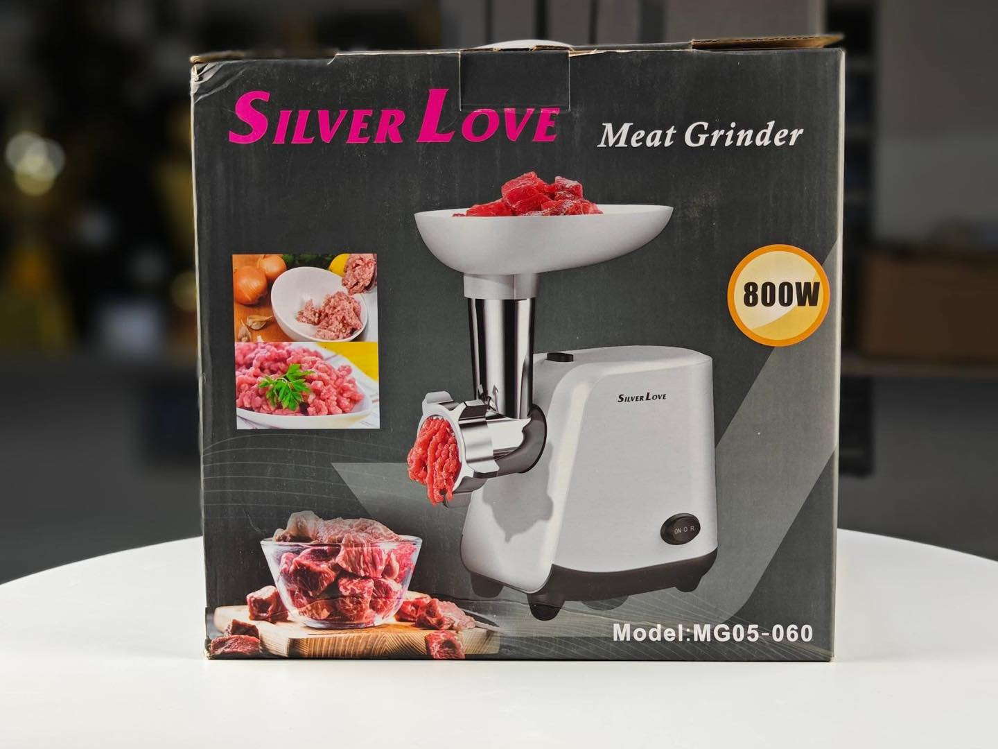 Silver Love Električna Mašina za Mljevenje Mesa – 800W Snage