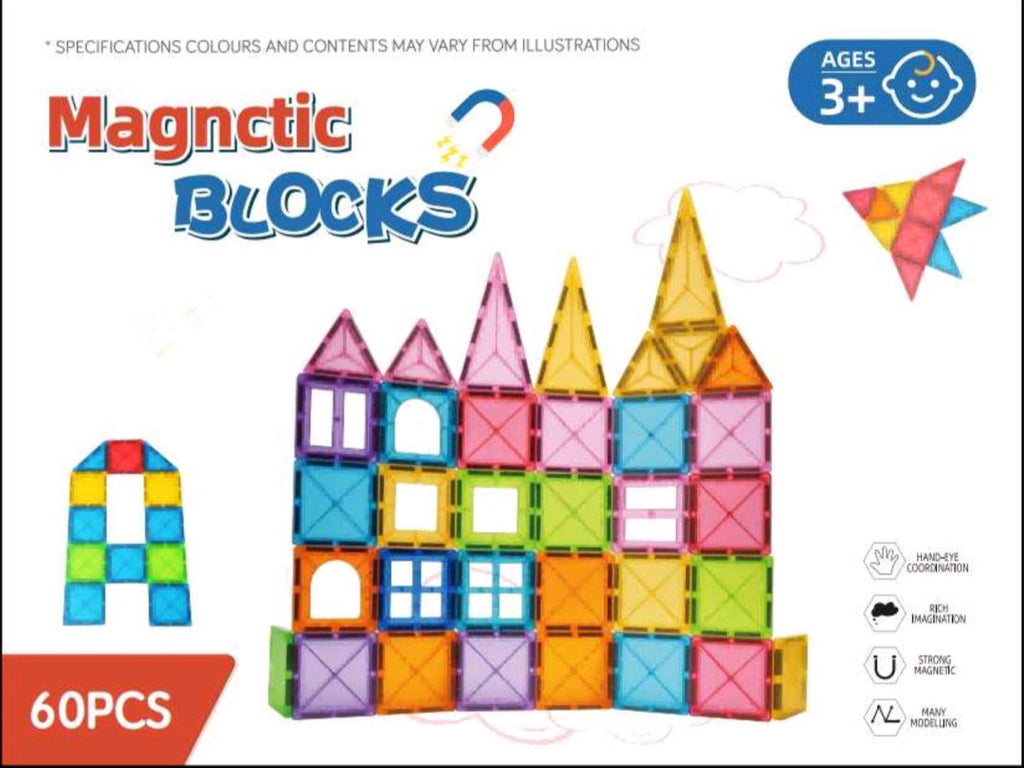 Magnetni blokovi – set od 60 dijelova AKCIJA 1+1 GRATIS