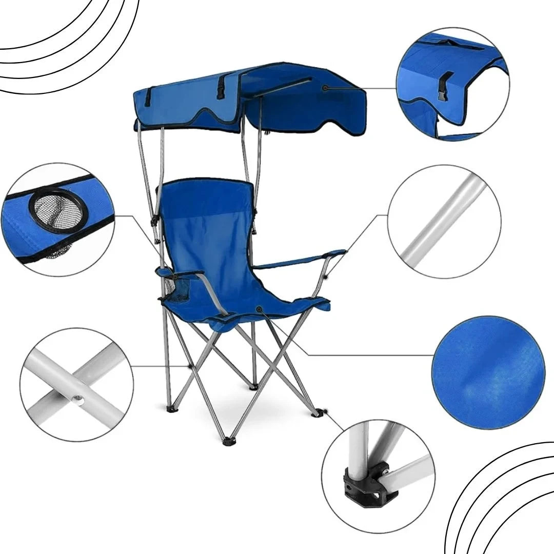 Sklopiva stolica sa suncobranom