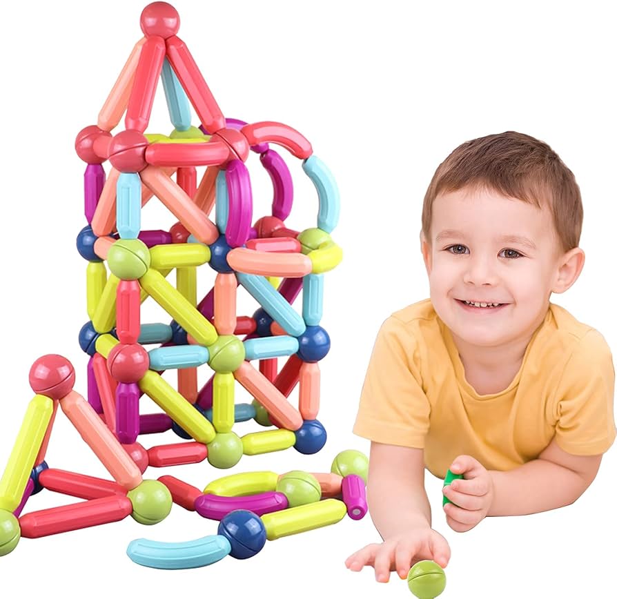 Šareni Magnetni Blokovi - 64 Dijela  AKCIJA 1+1 GRATIS