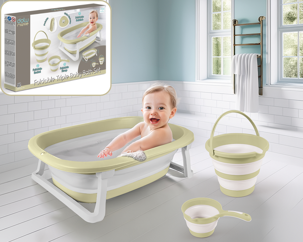 3u1 banjica za bebe – sklopiva kadica sa kantom i bokalom