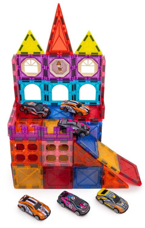 Magnetni set 108 dijelova + autići