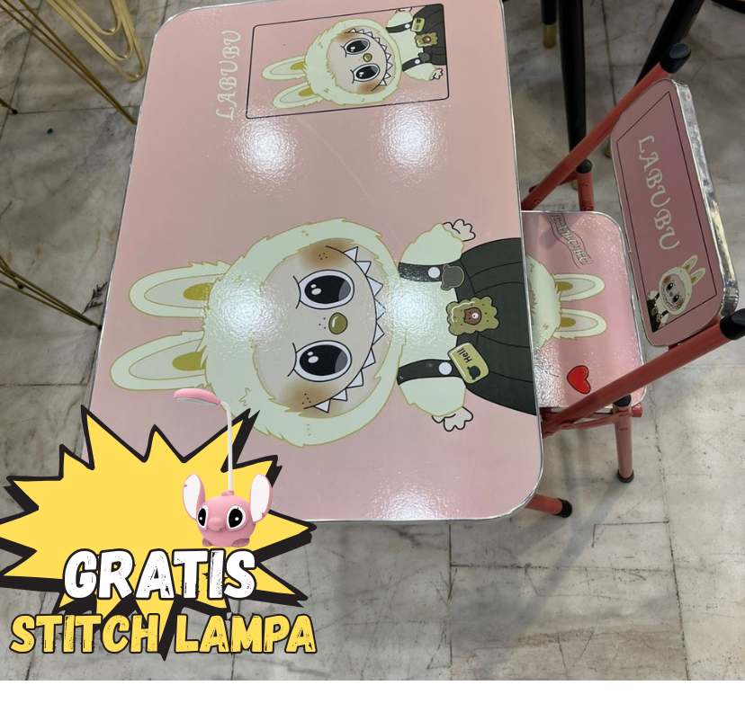 Dječiji Stolić i Stolica + GRATIS USB Stitch Lampa
