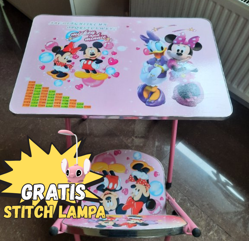 Dječiji Stolić i Stolica + GRATIS USB Stitch Lampa