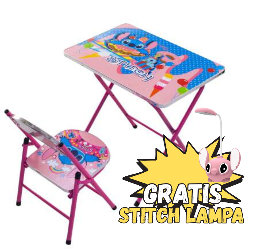 Dječiji Stolić i Stolica + GRATIS USB Stitch Lampa