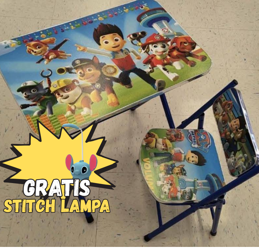 Dječiji Stolić i Stolica + GRATIS USB Stitch Lampa