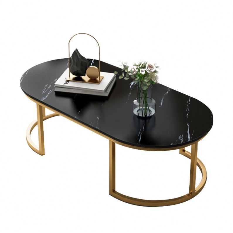 Klub stol Oval Lux white/black