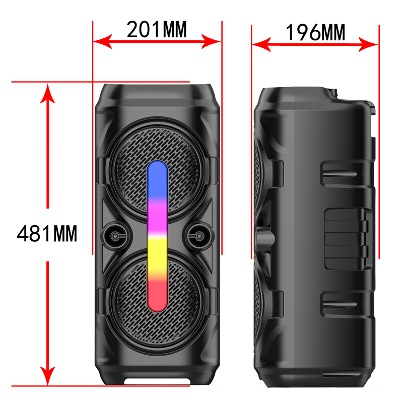 Big Bass LED Zvučnici sa Mikrofonom (6.5" i 8”)