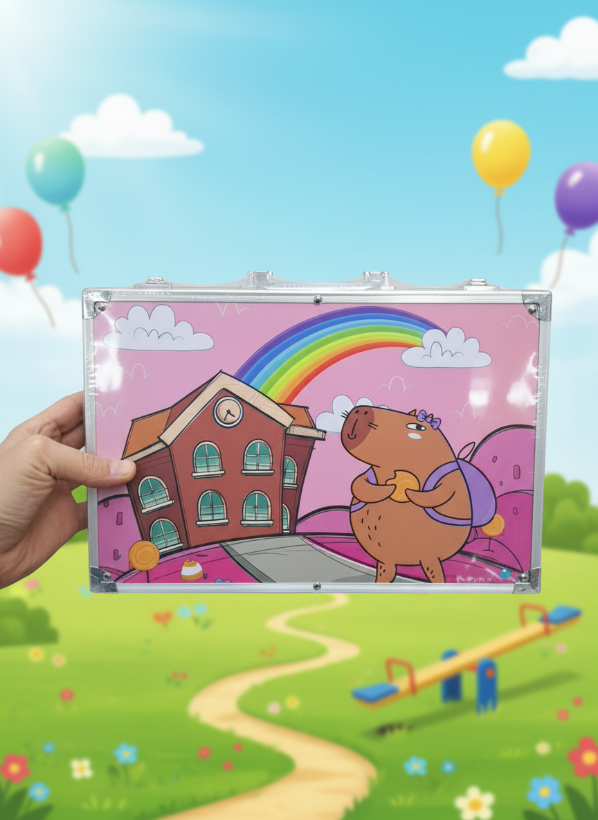 Komplet za slikanje za djecu – 145 dijelova + aluminijski kofer