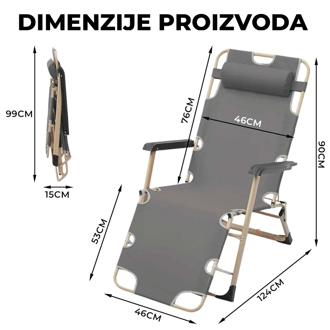 Sunset Maxi sklopiva ležaljka