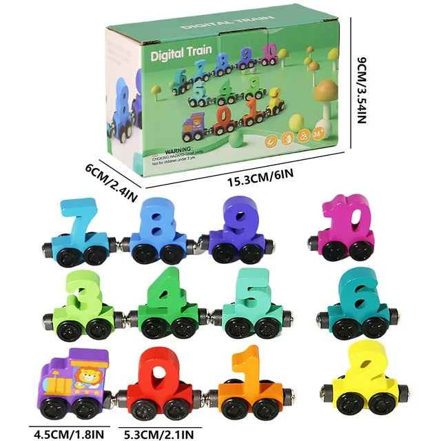 Magnetni Drveni Vozići 1+1 GRATIS