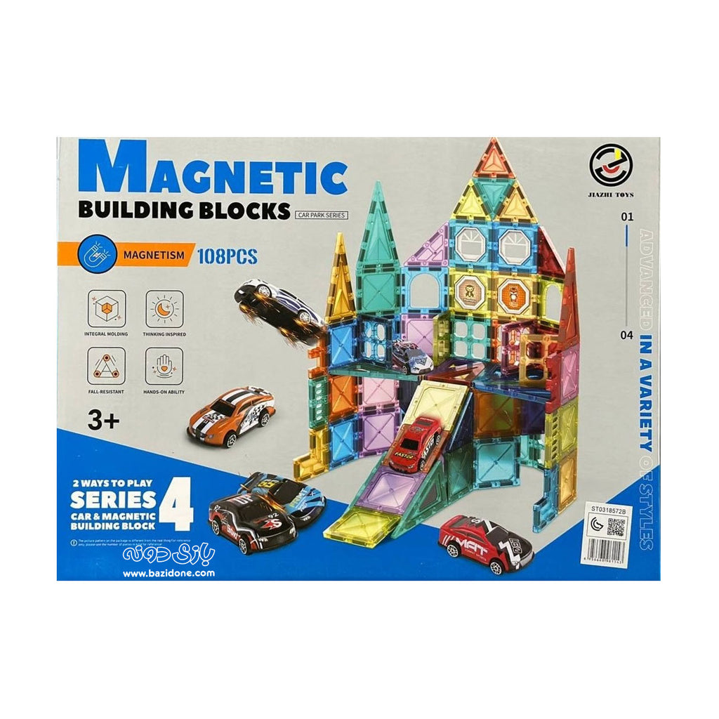 Magnetni set 108 dijelova + autići