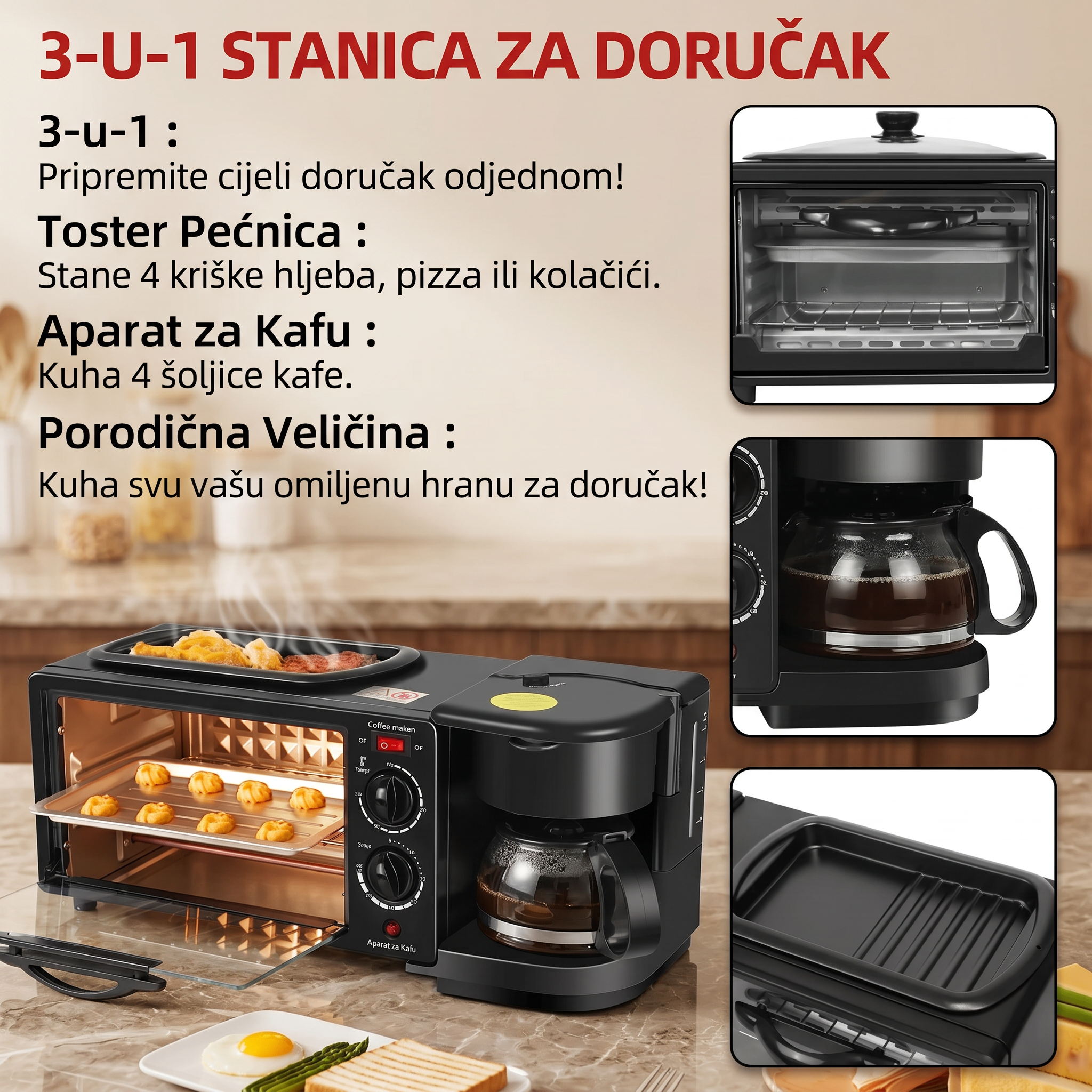 Aparat za doručak 3u1