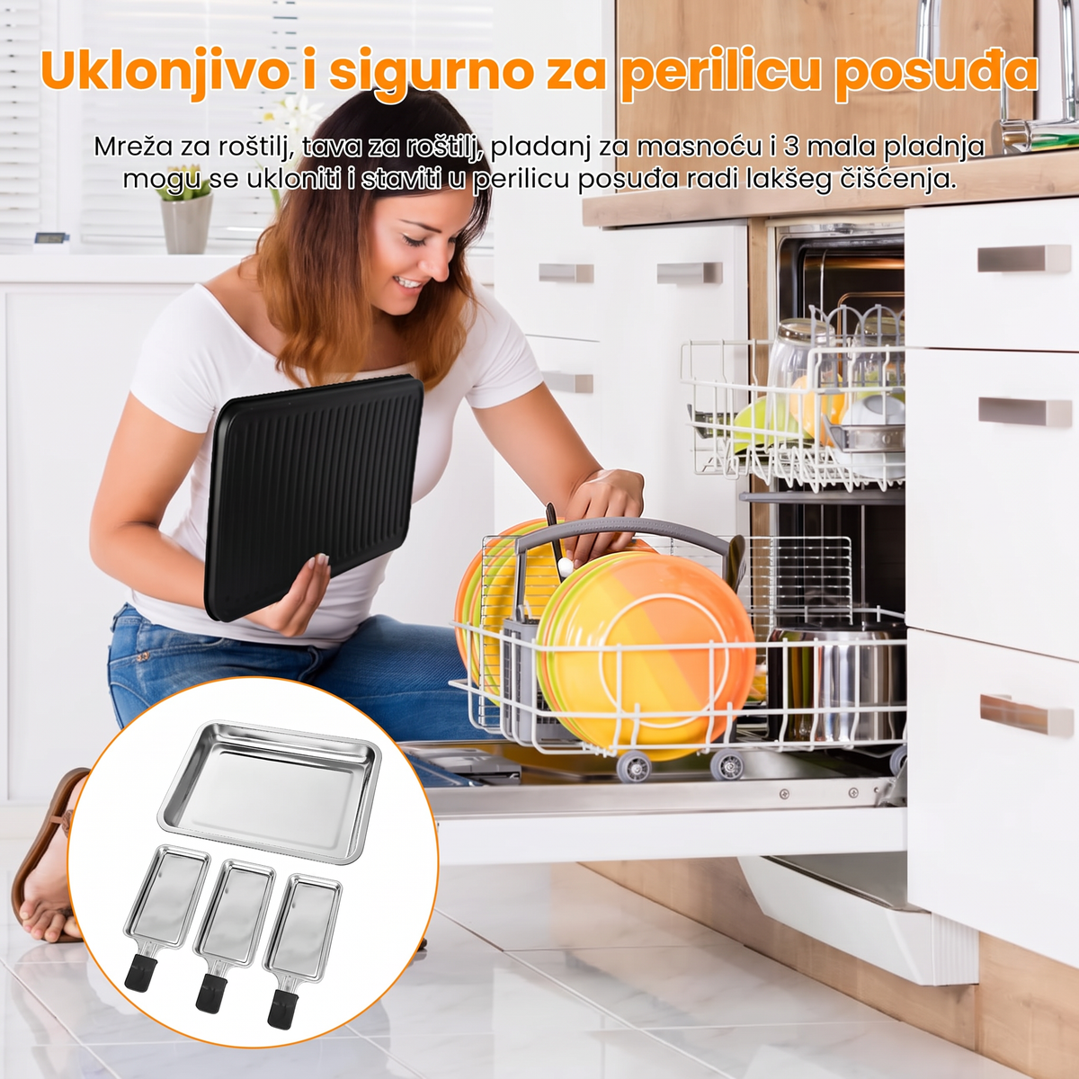Multifunkcionalni električni roštilj 2u1 1500w