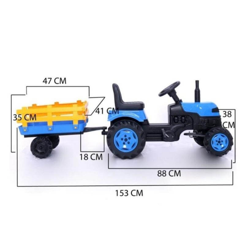 Traktor na pedale sa prikolicom