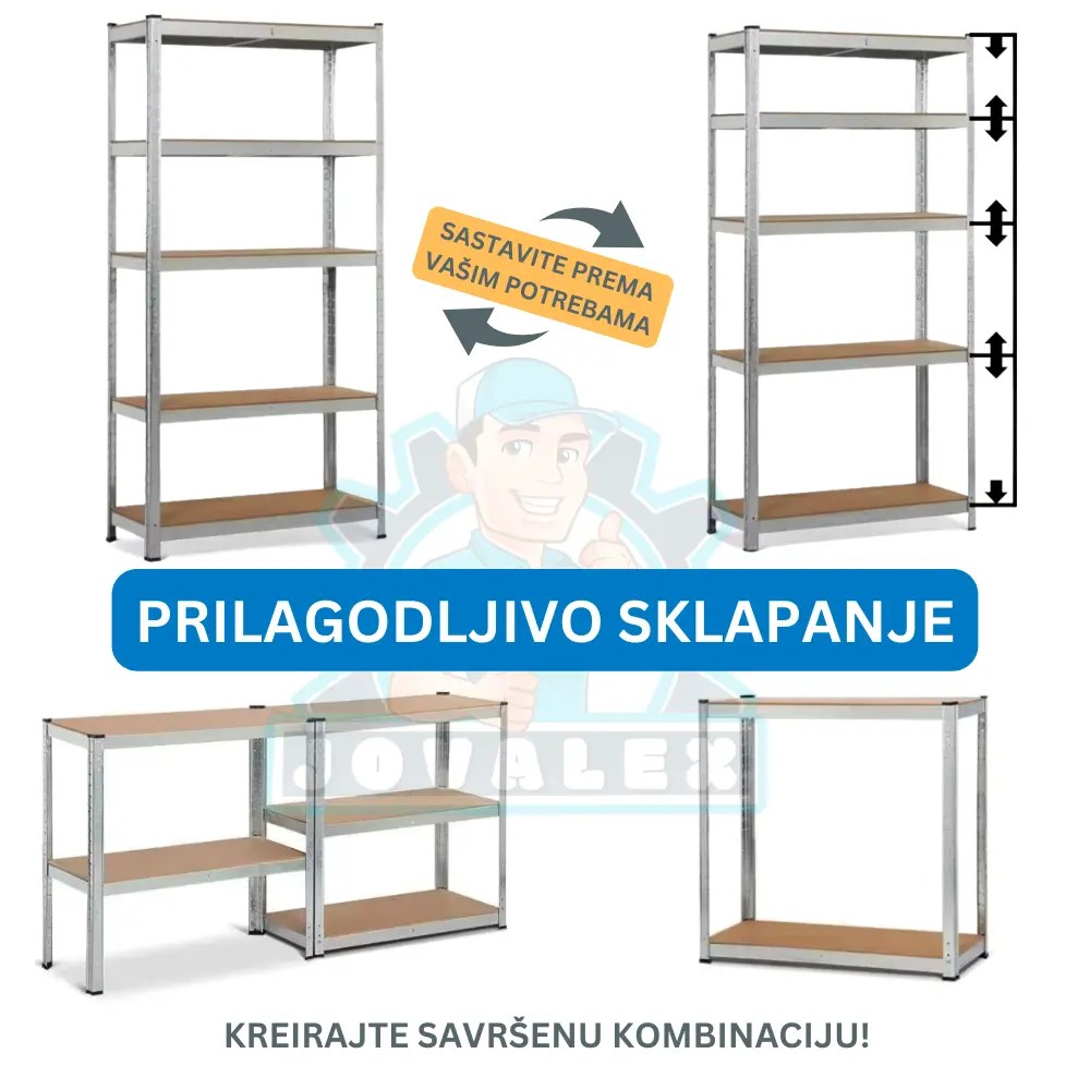 Metalne Police za odlaganje 180cm i 150cm