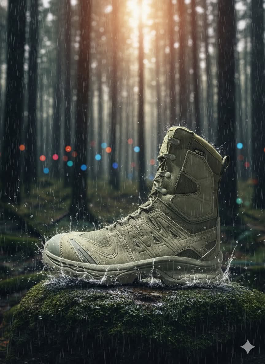 Salomon vojne čizme Black/Yellow