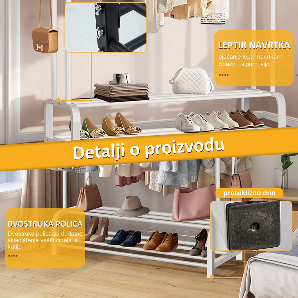 Premium višenamjenska vješalica + cipelar
